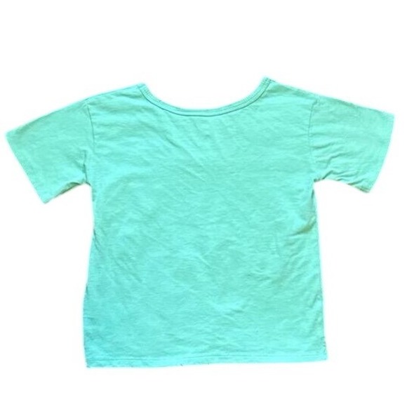 Dip T-shirt 5T Mint Green Short Sleeve Graphic Print Text - Picture 4 of 5